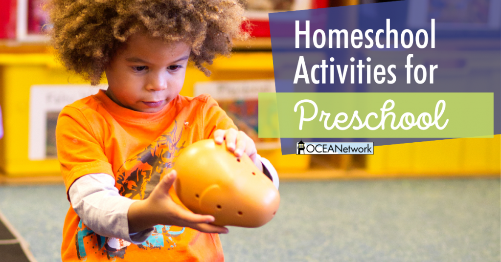 Homeschool activities for preschoolers! Use these ideas for teaching your preschoolers at home or to keep them occupied while you homeschool.