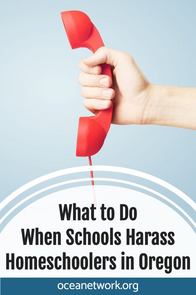 Sometimes schools don't understand or just ignore homeschool law. Here's what to do if schools harass homeschoolers in Oregon. #homeschooloregon #oregonhomeschool #homeschoolfreedom