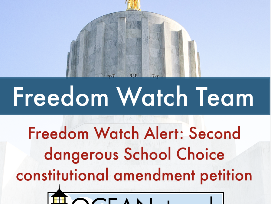 Freedom Watch Alert: Second dangerous School Choice constitutional amendment petition